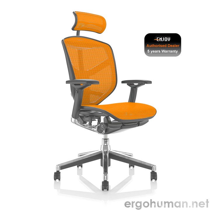 Enjoy Office Chair Orange Mesh
